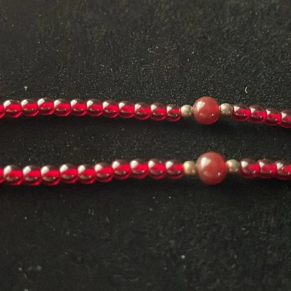 RARE to find. Silpada Sterling Silver & Garnet Necklace